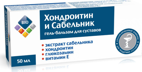 Bio гель-бальзам для тела Хондроитин и Глюкозамин, 50мл