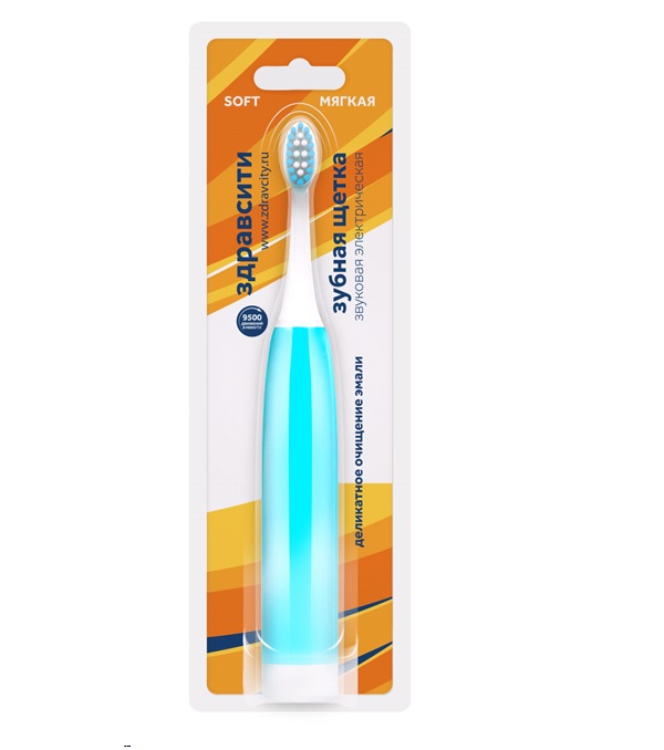 Здравсити электрическая зубная щетка мягкая Z2022
