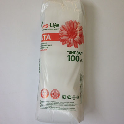 Вата хирургическая Зиг-Заг Ника, 100г