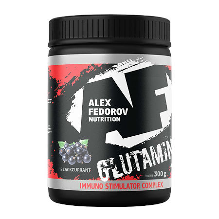 Алекс Федоров Нутришн глутамин, порошок Черная смородина, 300г