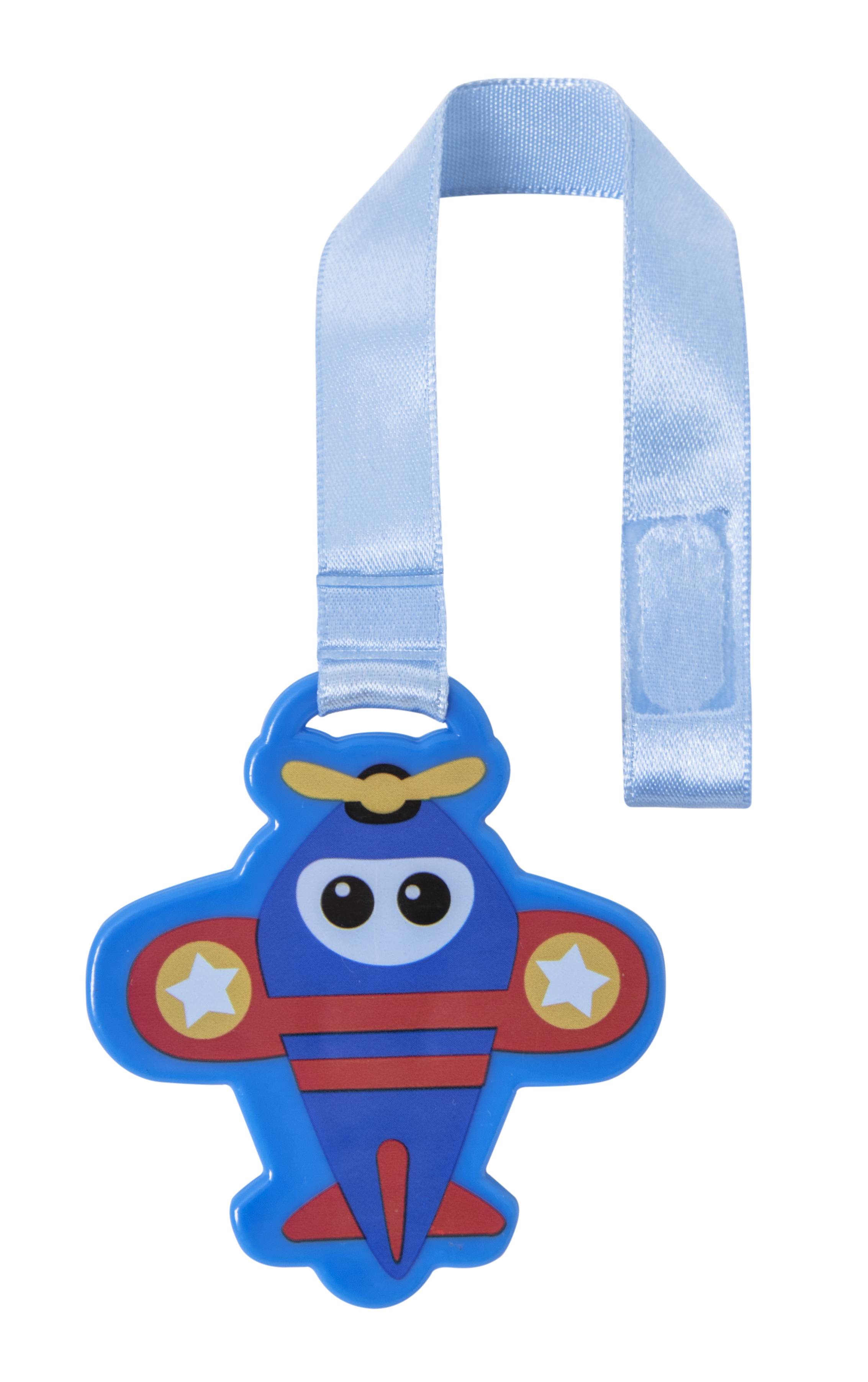 Мир Детства прищепка для пустышки на ленте Самолетик (19551)