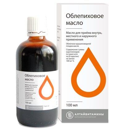 Облепиховое масло Алтайское, флакон 100мл