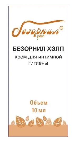 Безорнил Хелп, крем для интимной гигиены, 10мл
