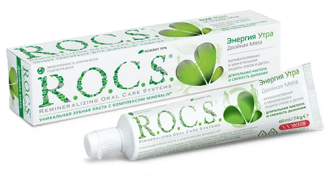Рокс (R.O.C.S) зубная паста Двойная мята, 74мл