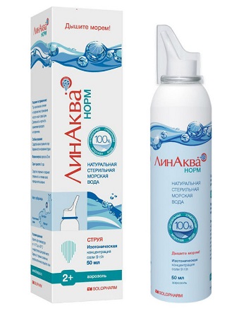 Линаква Норм, средство для промывания носа, аэрозоль 50мл