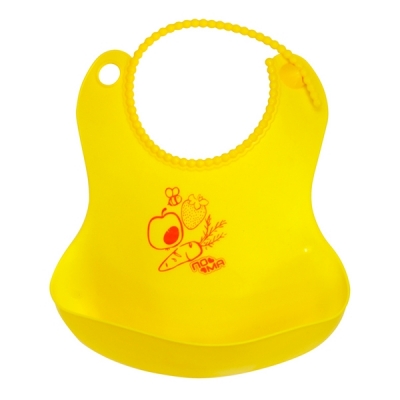 Пома слюнявчик гибкий с карманом, с 6 месяцев