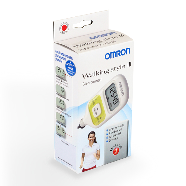 Шагомер электронный Omron (Омрон) HJ-203-EV зеленый