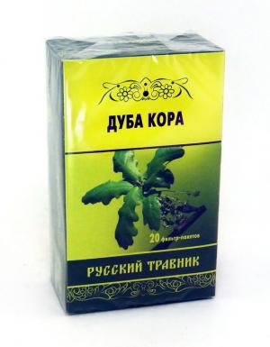 Дуба кора Русский травник, фильтр-пакеты 1,5г, 20 шт БАД