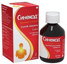 Синекод, сироп, ванильный 1,5мг/мл, флакон 200мл