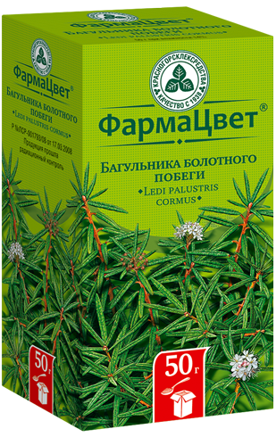 Багульника болотного побеги, пачка 50г