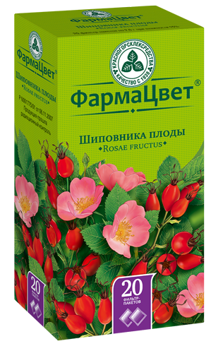 Шиповника плоды, фильтр-пакеты 2г, 20 шт