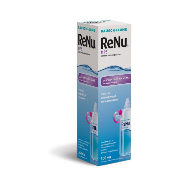 Раствор для контактных линз RENU MPS фл 360мл