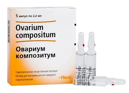 Овариум композитум, раствор для внутримышечного введения гомеопатический 2,2мл, ампулы 5шт