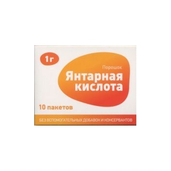 Янтарная кислота, порошок 1г, 10 шт БАД