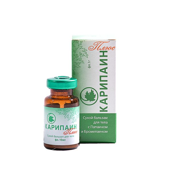 Карипаин Плюс, сухой бальзам для тела, флакон 1г