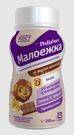 Педиашур (Pediasure) Малоежка Шоколад, флакон 200мл