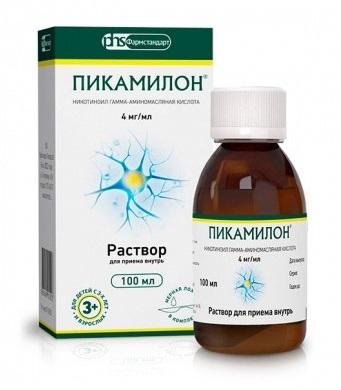 Пикамилон, раствор для приема внутрь 4мг/мл, флакон 100мл