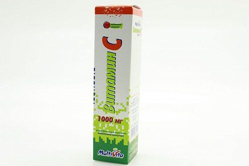 Витамин С 1000мг, таблетки растворимые, 20 шт