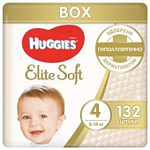 Huggies (Хаггис) трусики EliteSoft 4, 8-14кг 132 шт, Кимберли Кларк