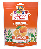 Alpine Caramel (Альпийская карамель) леденцы детские Апельсин с медом и витамином С , 75г БАД, Плантико ООО