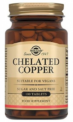 Solgar (Солгар) Хелат Меди, таблетки 100 шт БАД