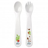 Avent (Авент) набор столовых приборов с 12 месяцев: ложка+ вилка, Авент