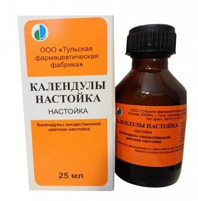 Календула настойка, флакон 25мл