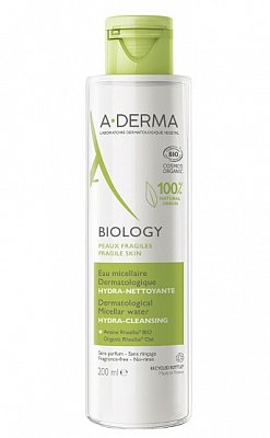 A-Derma Biology (А-Дерма) вода мицеллярная для лица и глаз для хрупкой кожи, 200мл