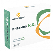 Витамин К1 D3, капсулы 350мг, 40 шт БАД, БиоФармКомбинат