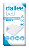 Dailee (Дайли) пеленки впитывающие 60х60см, 10шт, Хайджин текнолоджиз