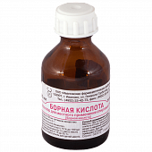 Борная кислота, раствор (спиртовой) для наружного применения 3%, флакон 25мл, Ивановская ФФ (г.Иваново)