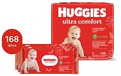 Huggies (Хаггис) салфетки влажные для детей Ультра комфорт Алоэ 56 шт, в комплекте 3 упаковки, Кимберли Кларк