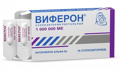 Виферон, суппозитории ректальные 1000000МЕ, 10 шт