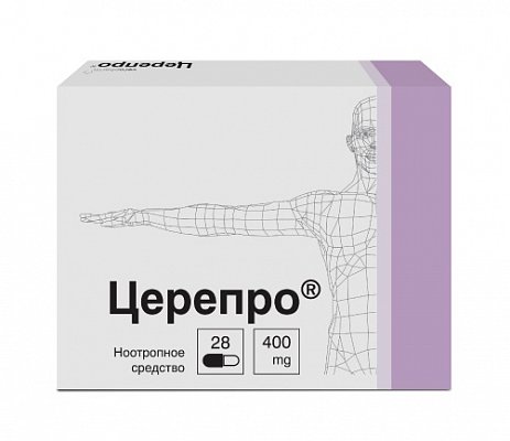 Церепро, капсулы 400мг, 28 шт