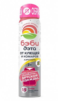 Дэта Беби аэрозоль от клещей и комаров, 100мл
