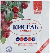 Кисель Джели плюс, со вкусом клюквы, гранулы 25г БАД, Биокор