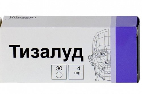 Тизалуд, таблетки 4мг, 30шт