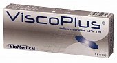 Вископлюс, протез синовиальной жидкости 1%, шприц 2мл, 1 шт, 