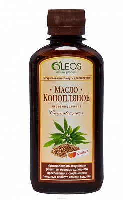Oleos (Олеос) масло пишевое Конопляное, 200мл