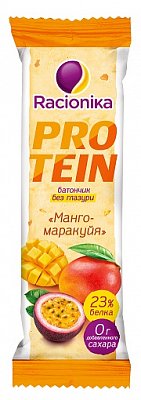 Racionika Protein (Рационика) батончик высокобелковый неглазированный со вкусом Манго-маракуйя, 45г