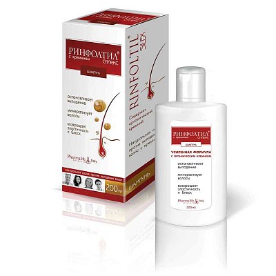 Rinfoltil (Ринфолтил) Силекс шампунь против выпадения волос с Кремнием, 200мл
