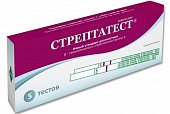 Стрептатест экспресс-тест для диагностики стрептококка группы А 5 шт, Биосинекс