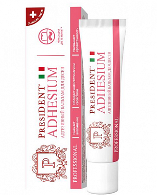 ПрезиДЕНТ (PresiDENT) бальзам для десен адгезивный Adhesium, туба 5г