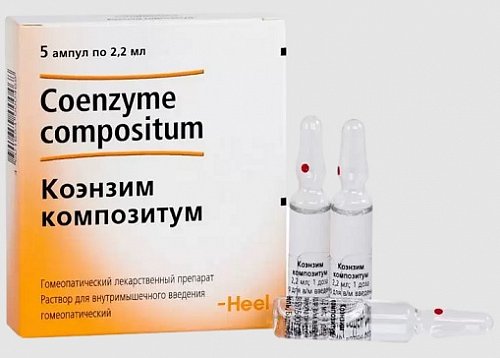Коэнзим композитум, раствор для внутримышечного введения гомеопатический 2,2мл, ампулы 5шт