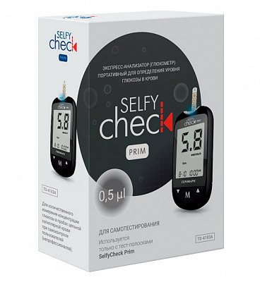 Глюкометр SelfyCheck Prim (Селфичек Прим), исполнение 1
