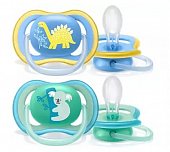 Avent (Авент) пустышка силиконовая Ultra Air с 18 месяцев 2 шт (SCF349/11), Philips Consumer Lifestyle B.V.