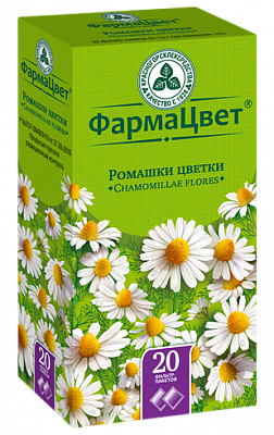 Ромашки аптечной цветки, фильтр-пакеты 1,5г, 20 шт