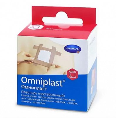 Paul Hartmann (Пауль Хартманн) пластырь Омнипласт текстильный 2,5см х 5м 1 шт