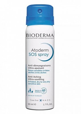 Bioderma Atoderm SOS (Биодерма Атодерм) Спрей для лица и тела 50мл