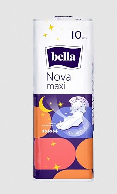 Bella (Белла) прокладки Nova Maxi белая линия 10 шт